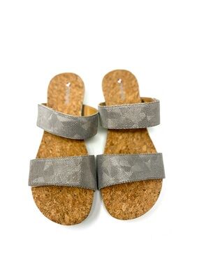 Revere Sorrento Wedge Sandal in Champagne Angle Women’s Size‎ 10 New in Box